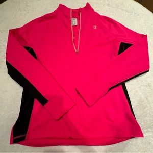 Champion Double Dry Women’s Pink and Black Athletic Sweatshirt Size Large